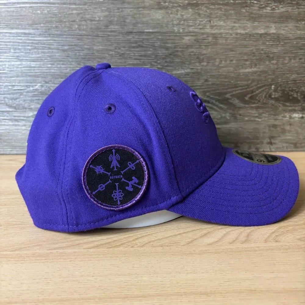 New Era Hat Cap Snap Back Trucker Purple Ski Skiing Embroidered Mens